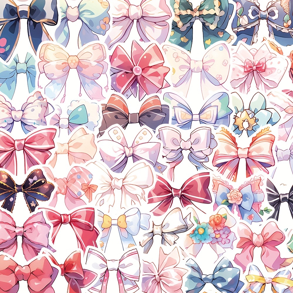 Fresh And Lovely Butterfly Bow Stickers For Notebooks - Temu