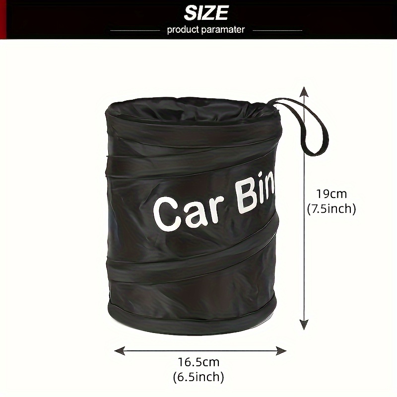 Poubelle de voiture, poubelle de voiture portable, poubelle de voiture  pliable, avec couvercle peut être suspendu conteneur, pour le camping,  promenade en voiture