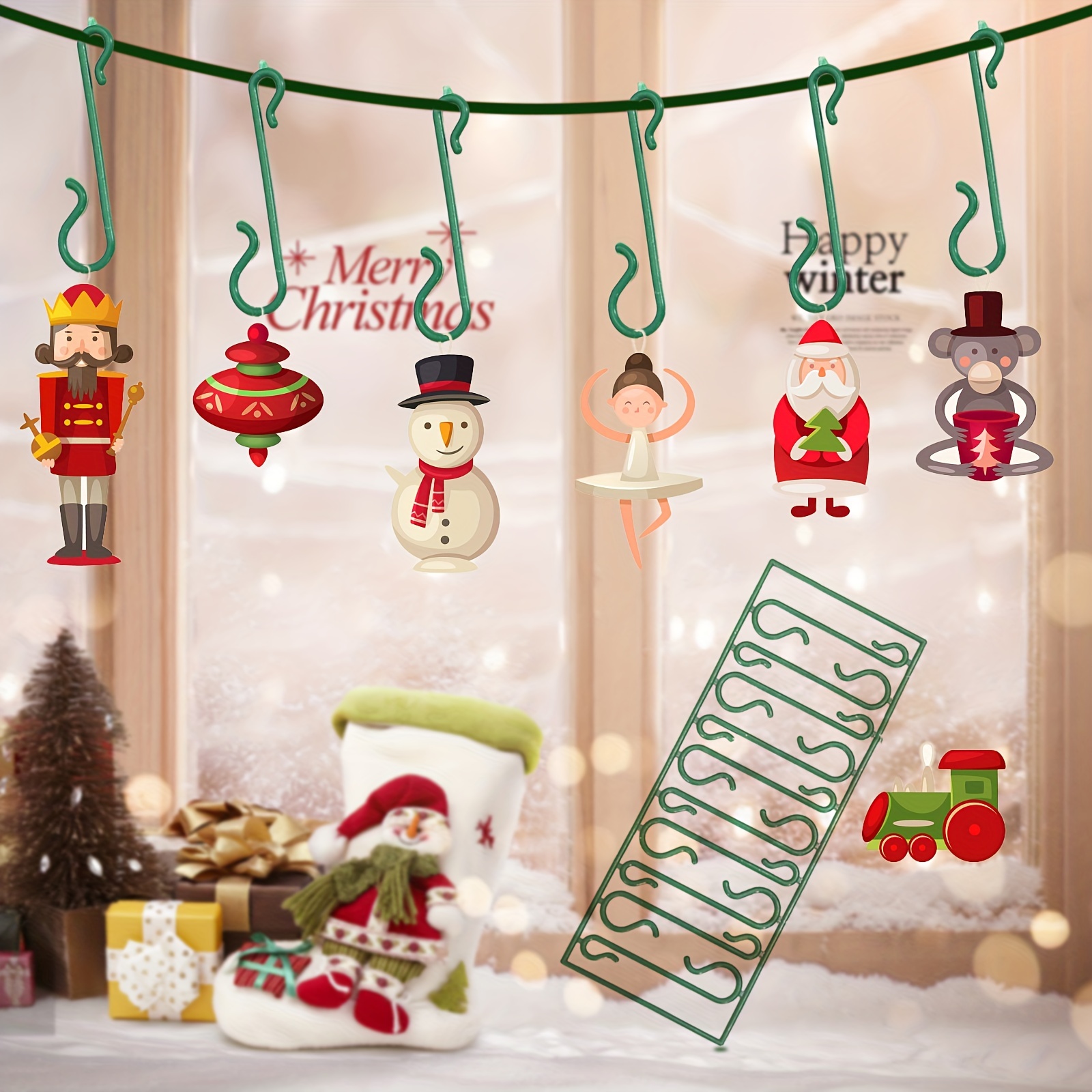 Decorative Hooks For Hanging Christmas Decorations Christmas - Temu