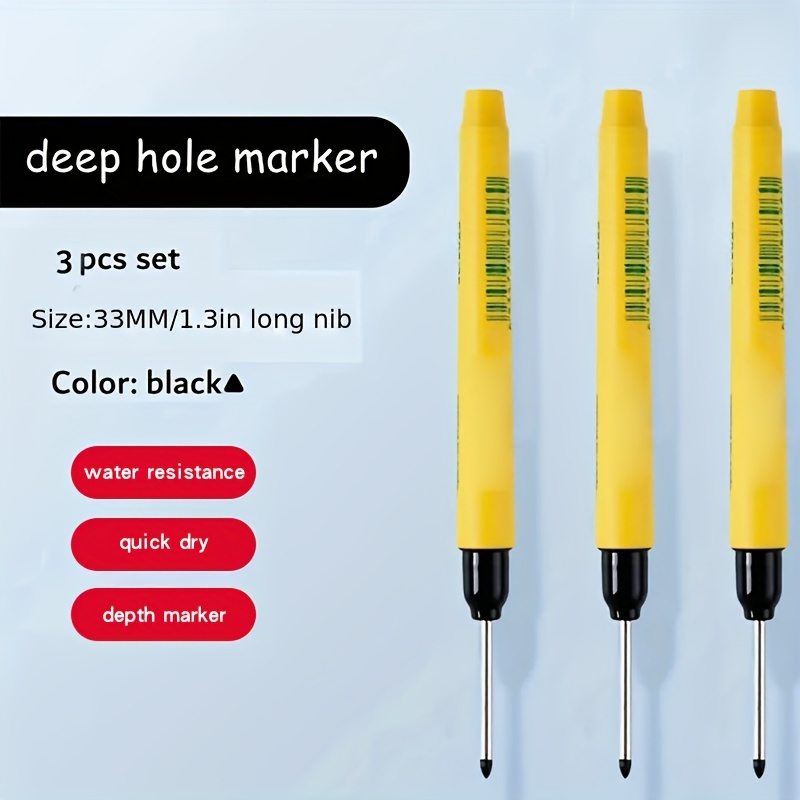 5pcs 20mm Long Mouth Marker Pen Long-Tip Bathroom Carpentry