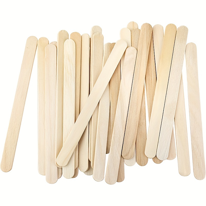500 Pieces 7.87 inch Popsicle Stick, Ice Cream Sticks, Jumbo Craft Sticks, Premium Natural Wooden Craft Sticks Ideal for Building Model, Handicraft