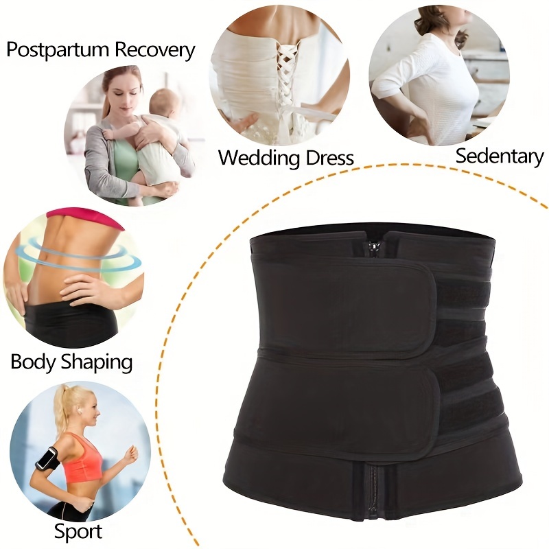 Waist Trainer Women Workout Sweatband Tummy Control Body - Temu