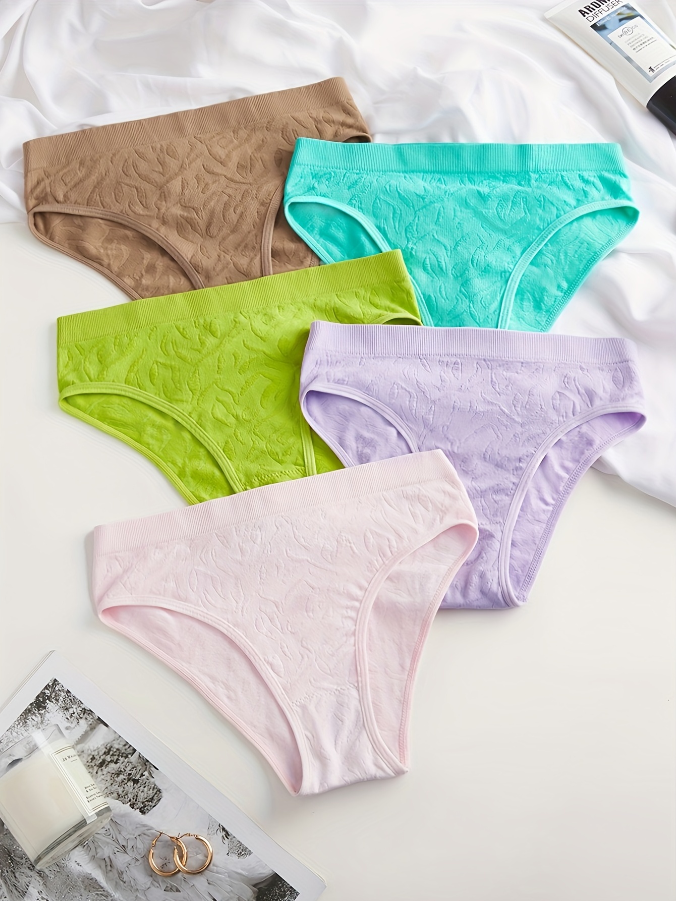 Simple Solid Briefs Comfy Breathable Low Waist Stretchy - Temu