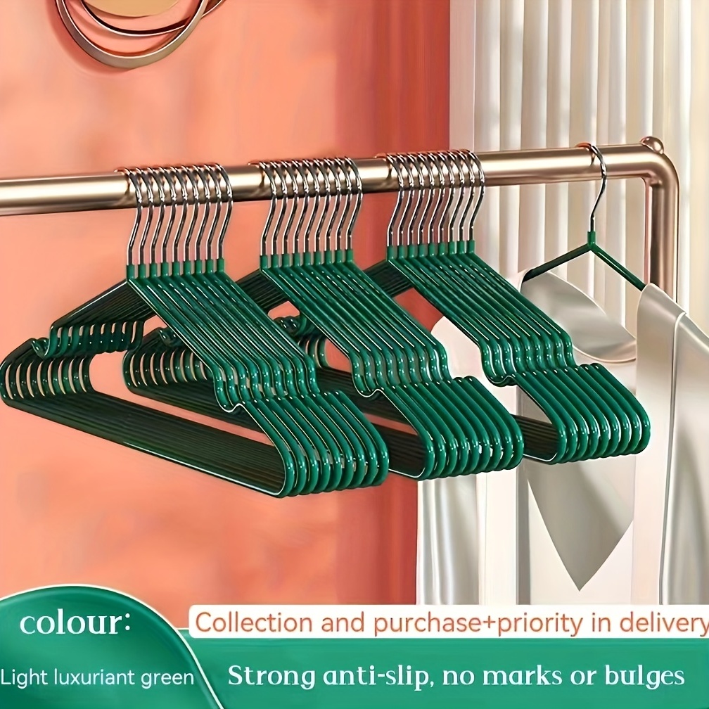 Coated Hangers, Anti-slip Rubber Heavy Duty Metal Hangers, Clothers Air  Drying And Storage Wire Hangers,, Home Supplies - Temu