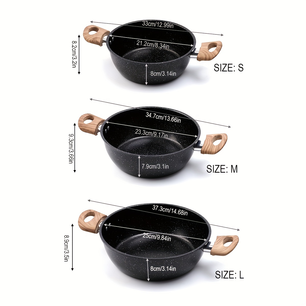1pc CAROTE Nonstick 5Qt/11'' Saute Pan Frying Pan 2 in 1