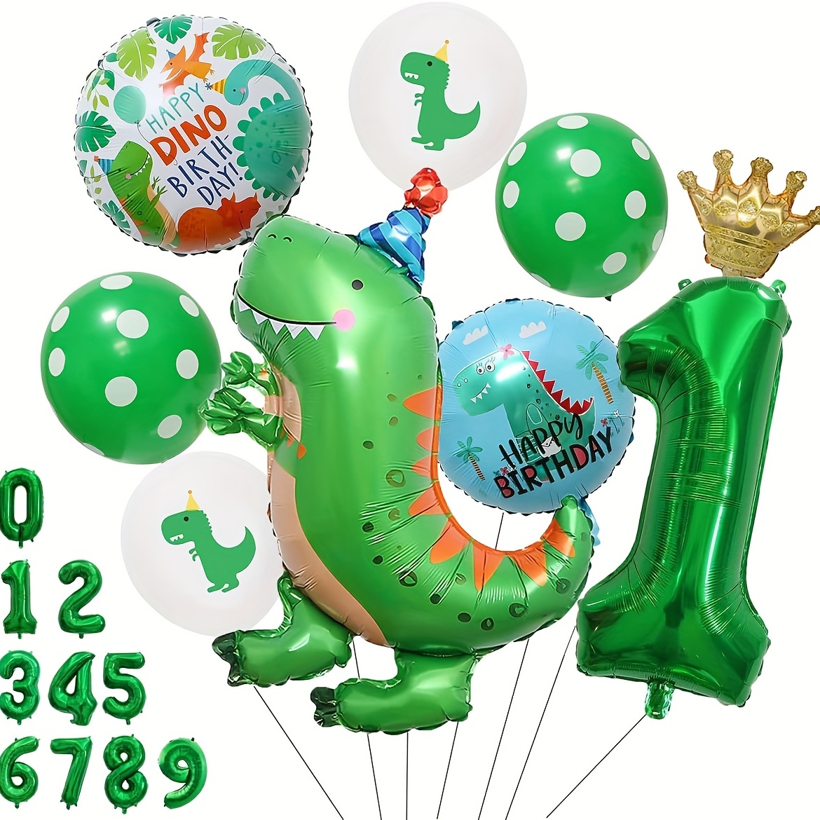 Palloncini Compleanno Dinosauri, Decorazioni Feste Dinosauri, Set