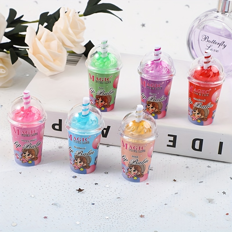 Straw Cup 6 Lipstick Milkshake Lip Glaze
