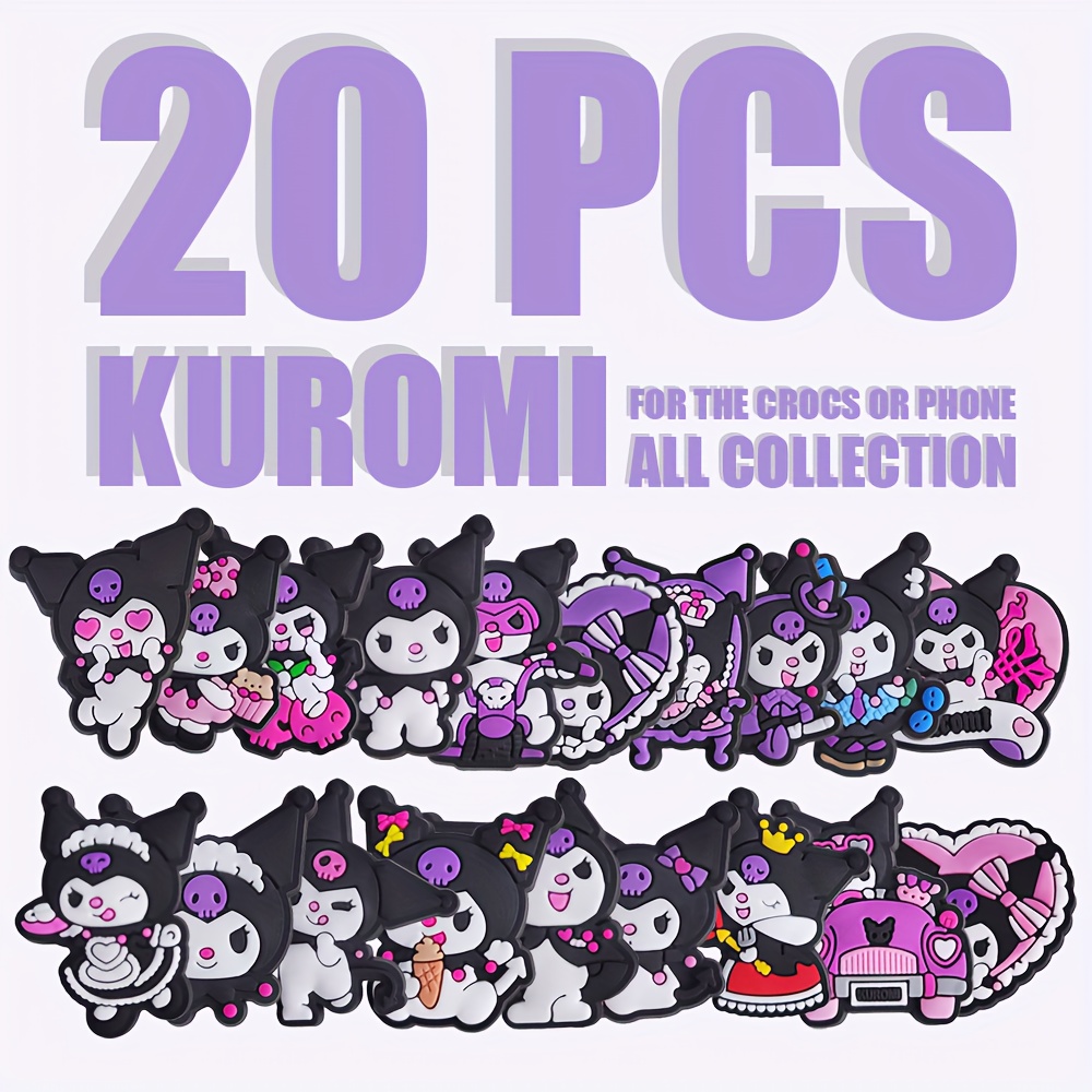Kuromi And My Melody CROC Charms Set of 4