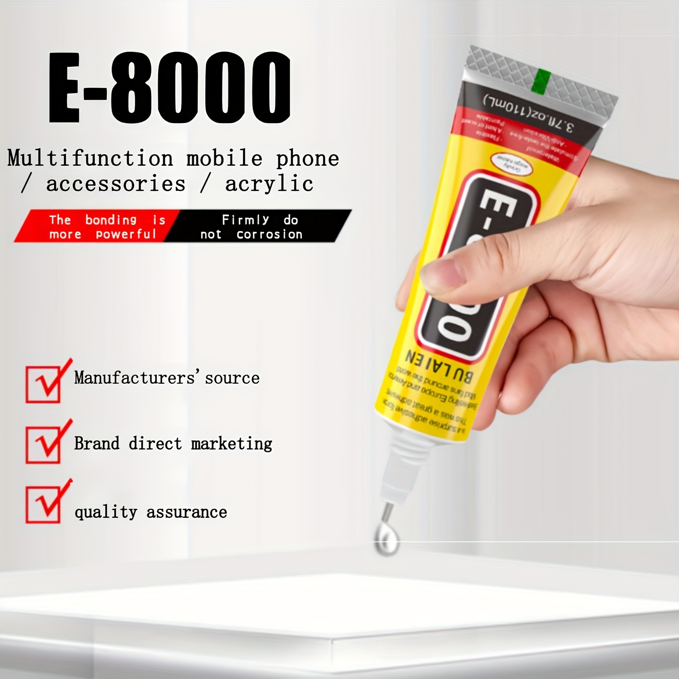 E 8000 Multi functional Adhesive Rhinestone Glue High - Temu