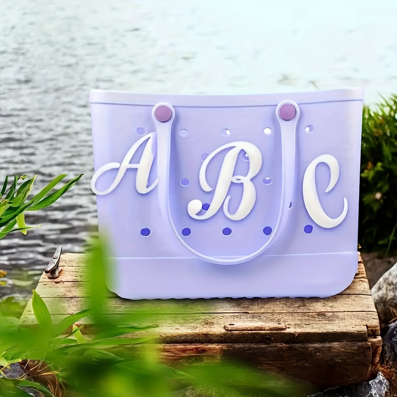 3d Letter Decors For Bag, Personalizing Handbag Charms For Beach Style Bag  Ornament Jewelry Making Craft Supplies - Temu