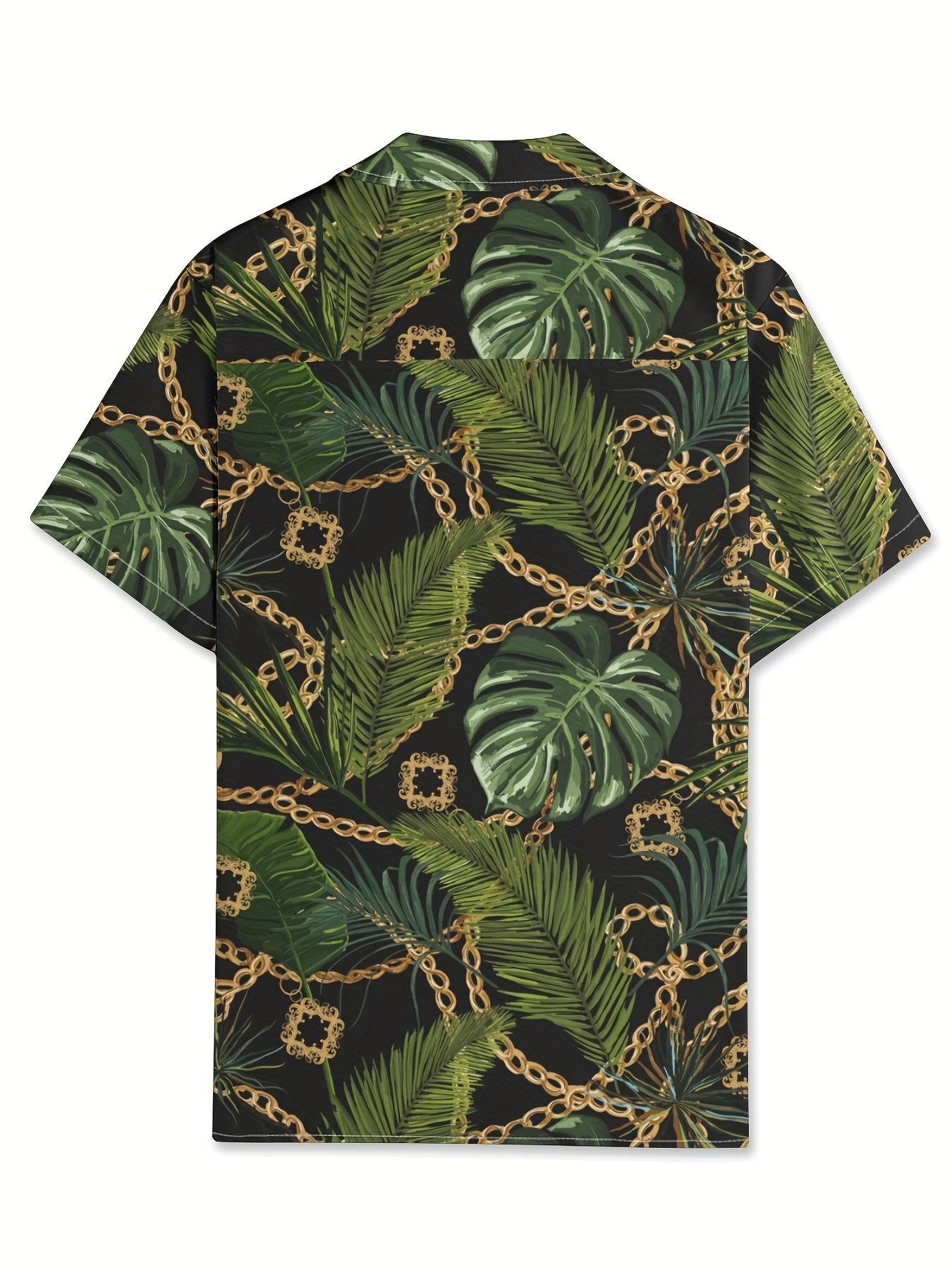 Plus Size Men's Hawaiian Shirts for Beach, Comfy Feather Printed Short Sleeve Aloha Shirts, Oversized Casual Loose Tops for Summer,Casual,Temu