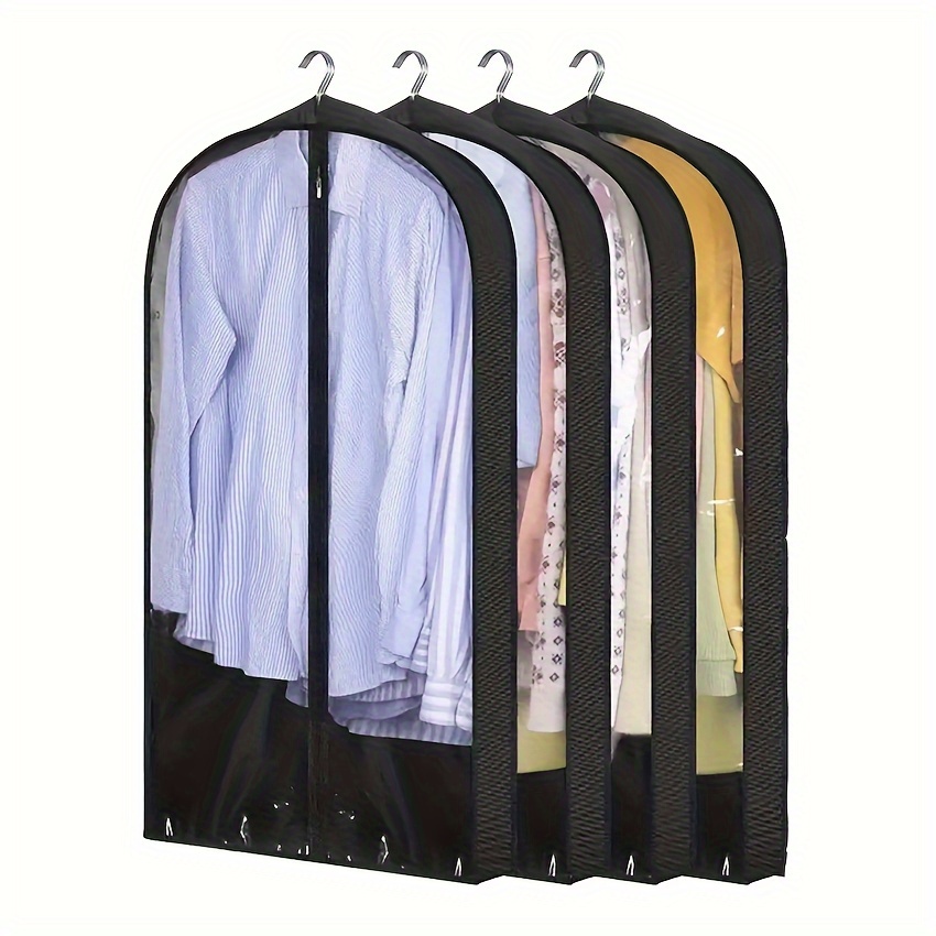 Pack Clear Garment Bags For Hanging Clothes Hanging Clothes - Temu ...