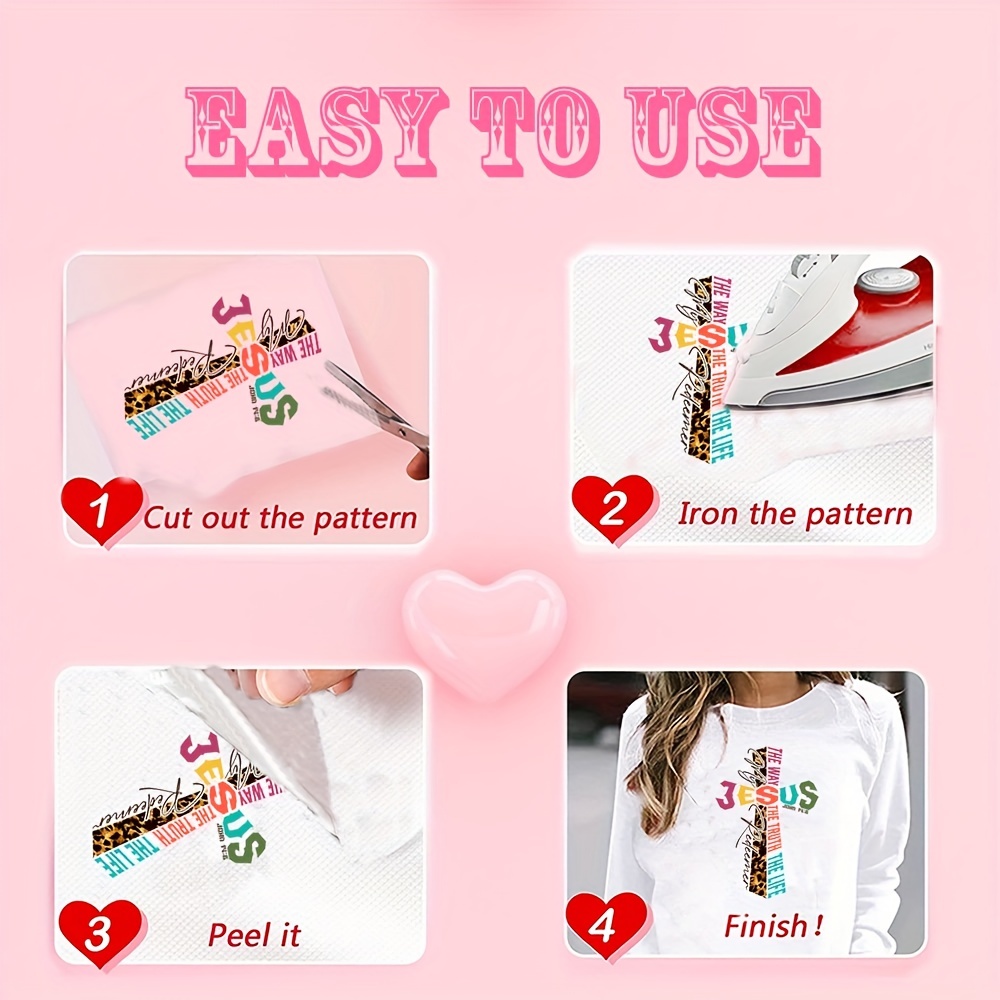 Valentine Day Embroidery Patches For Clothing DIY A-Level Thermal Adhesive  Patch Pink Love Iron-On Transfer For Clothes Stickers