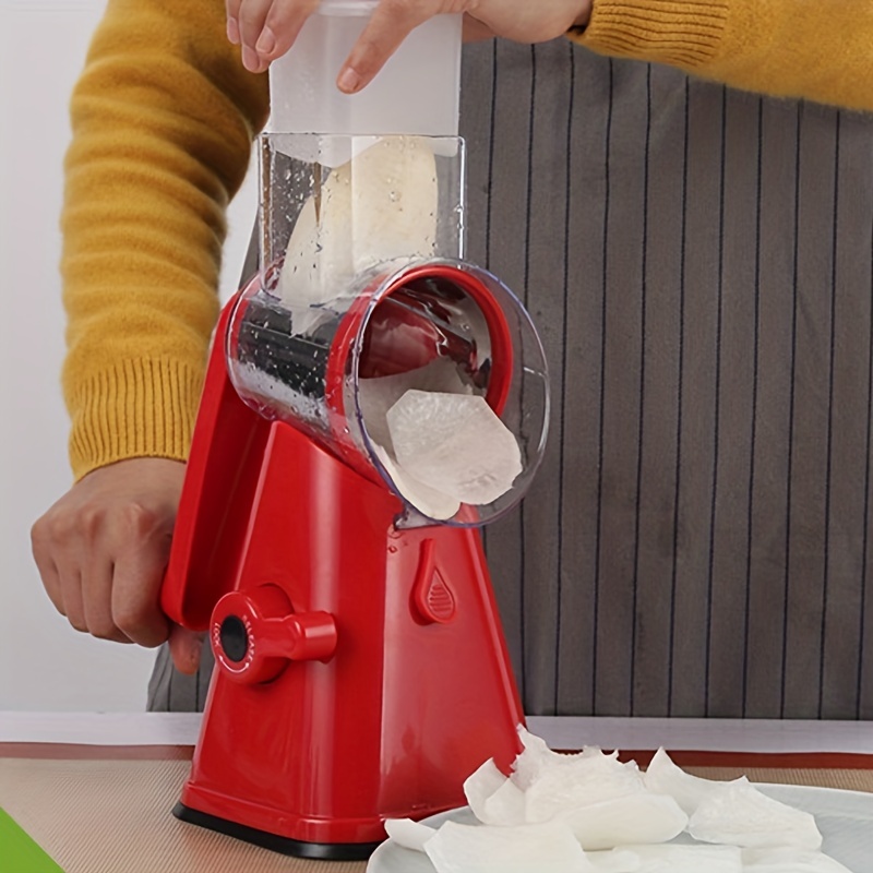 1pc Multifunctional Vegetable Slicer Roller Shredder With Hand