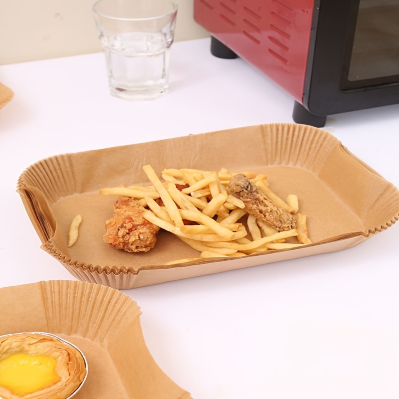 Top Deals 100 Pcs Air Fryer Parchment Liner,Perforated Square Air Fryer  Liner For Ninja Foodi