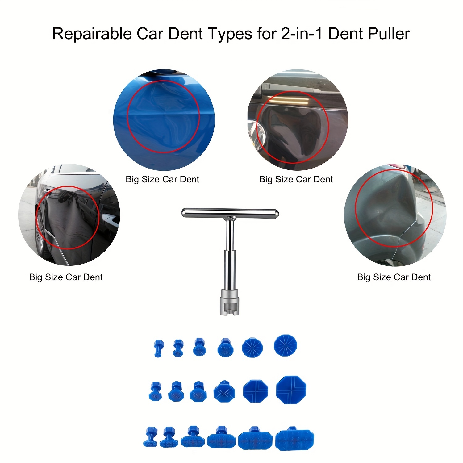 Car Dent Repair Puller Car Repair Tools Kit With Plastic - Temu