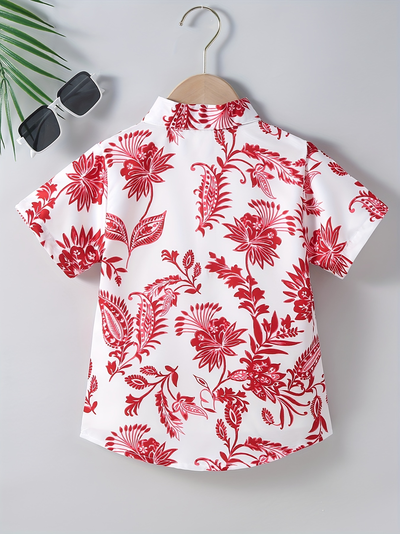 Boys Porcelain Pattern Button Up Shirt