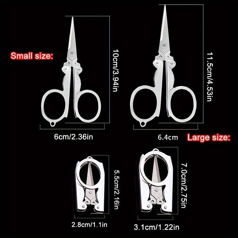 Portable Stainless Steel Scissors For Travel And Emergencies - Foldable And  Compact Tailor Scissors - Temu Philippines