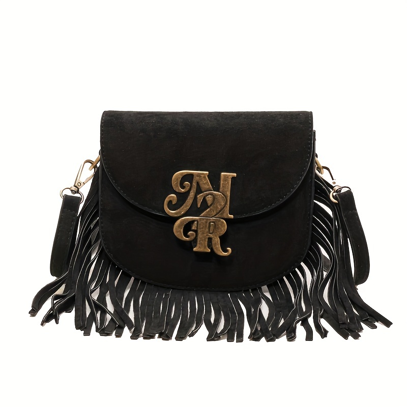 Fringe Crossbody Purse for Women, Vintage Leather Western Boho Purse,  Tassel Small Handbag Shoulder Bag