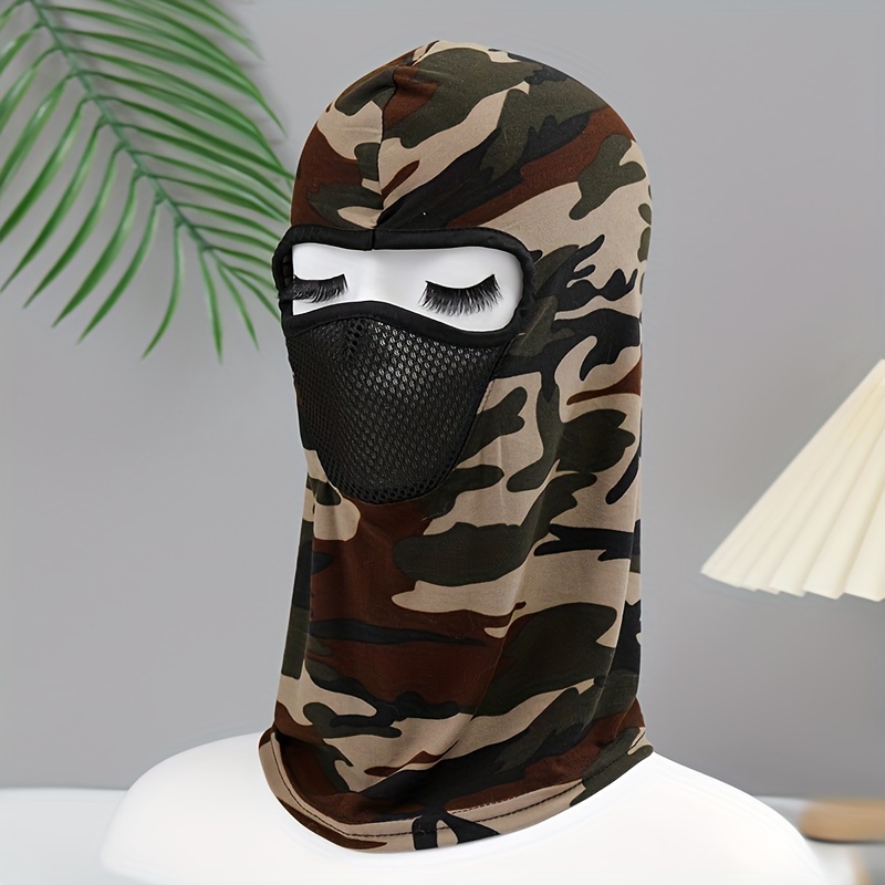 Camuflaje Táctico Protección Solar Pasamontañas Gorro - Temu