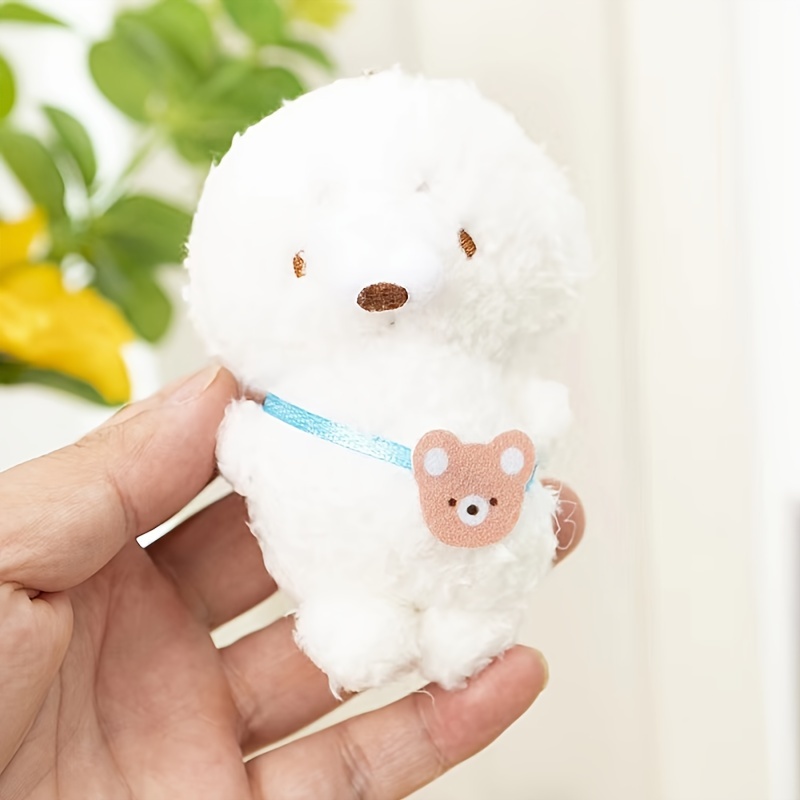 Cute Bear Plush Toy Doll Bag Pendant Small Keychain - Temu