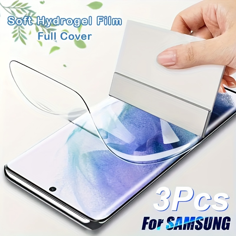 

3pcs Hydrogel Film For Samsung Galaxys24, S23, S22, S20, S21, Ultra, Fe, Plus Screen Protector.