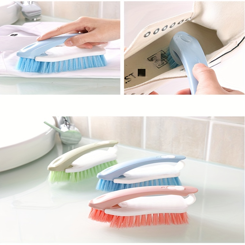 Scrub Brush Set of 3pcs - Cleaning Shower Scrubber with Ergonomic Handle  and Durable Bristles - Grout Cleaner Brush - Brushes for Cleaning