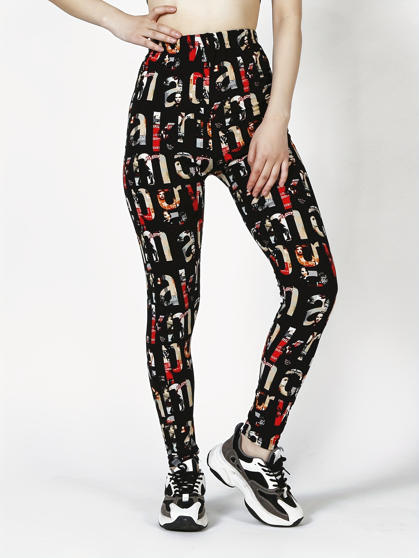 Skimpy Tights for Women Leggings Fashion Graphic Printed High