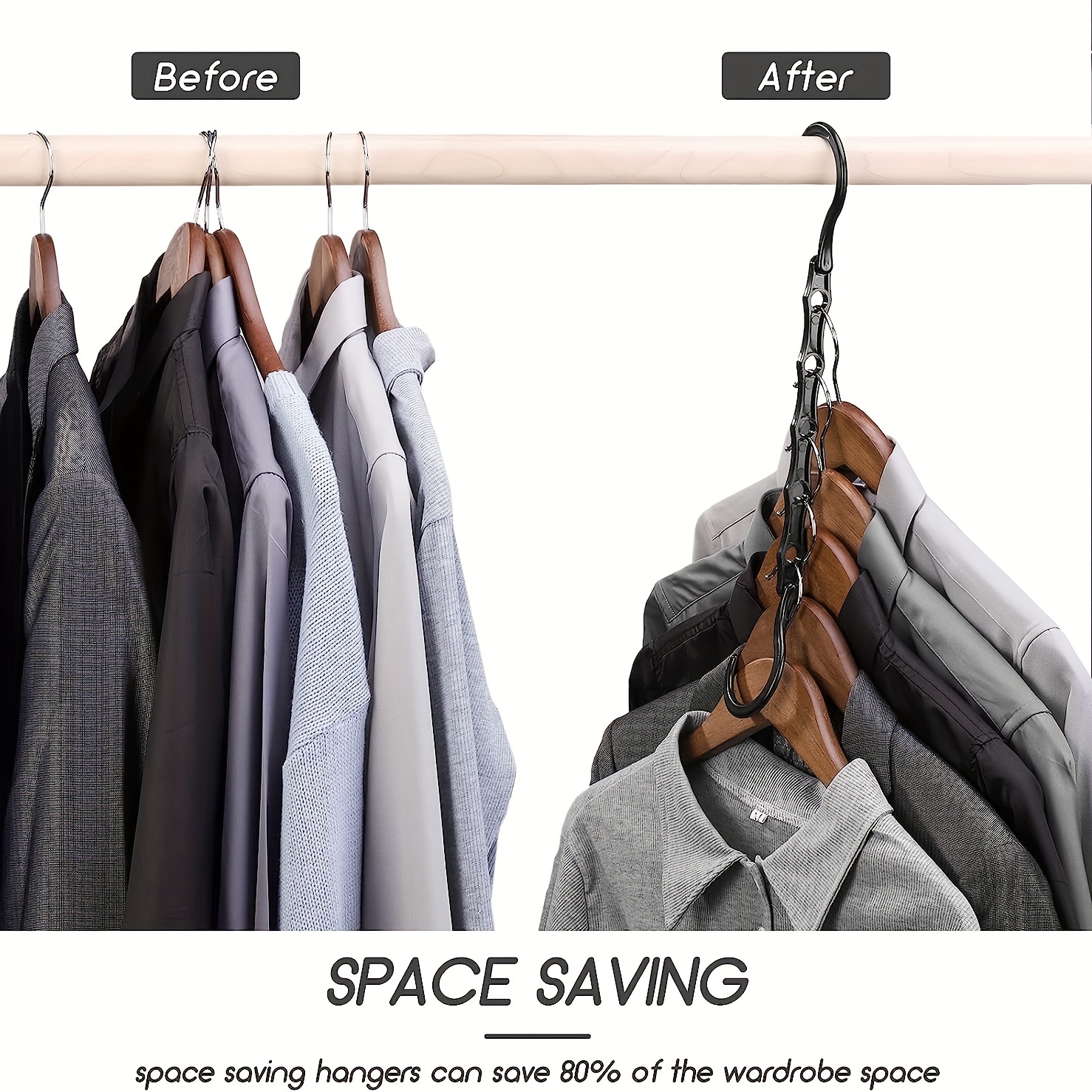 10 Pcs Wardrobe Hanger Clothes