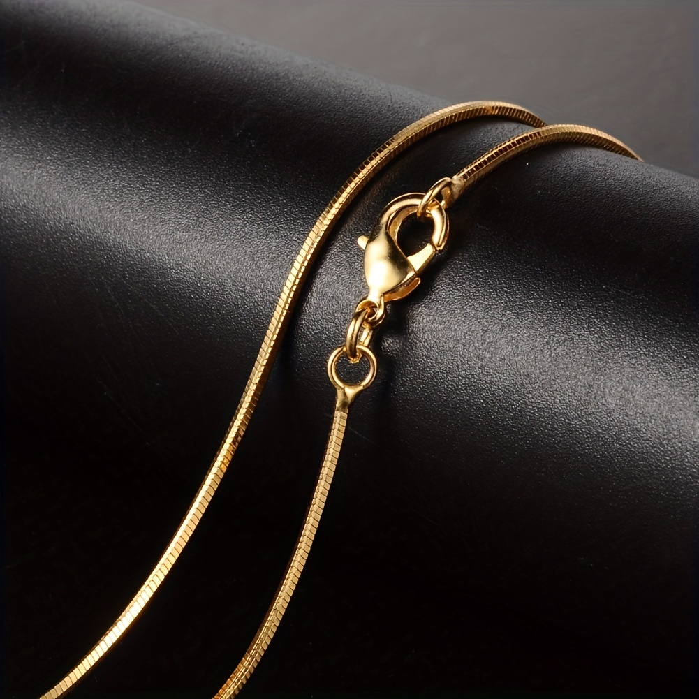 10pcs/lot Copper Snake Necklaces Chains 50cm Iron Link Chain