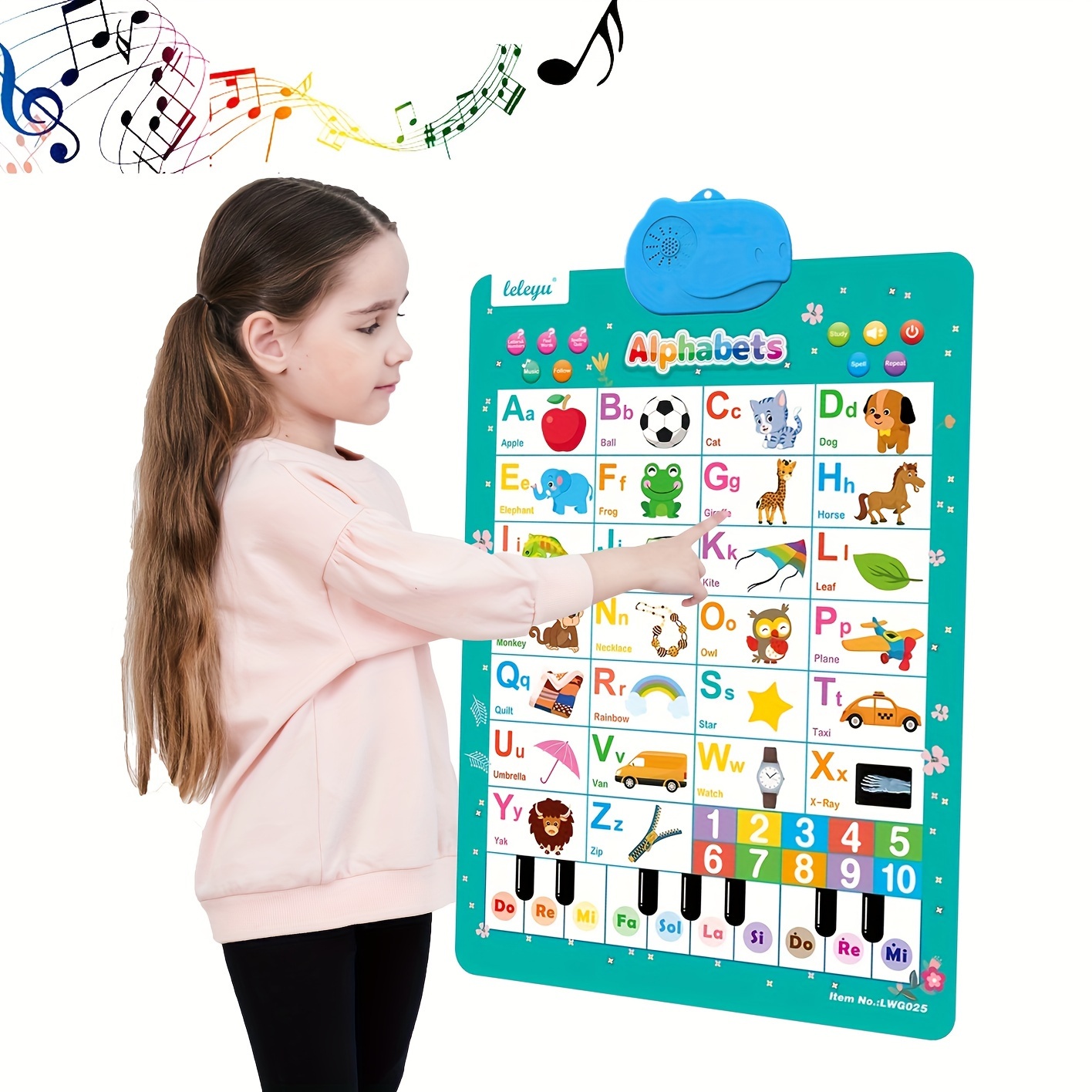 

Audio Wall Chart Early Education Toys, Abc Letters & Numbers & Scales & Music Talking Posters, Best Gifts For Preschool Educational Toys For Boys And Girls, Christmas And Halloween Gift