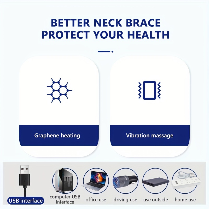 Neck Wrap Basic - The Personal Electric Neck Heating Pad with Vibratio