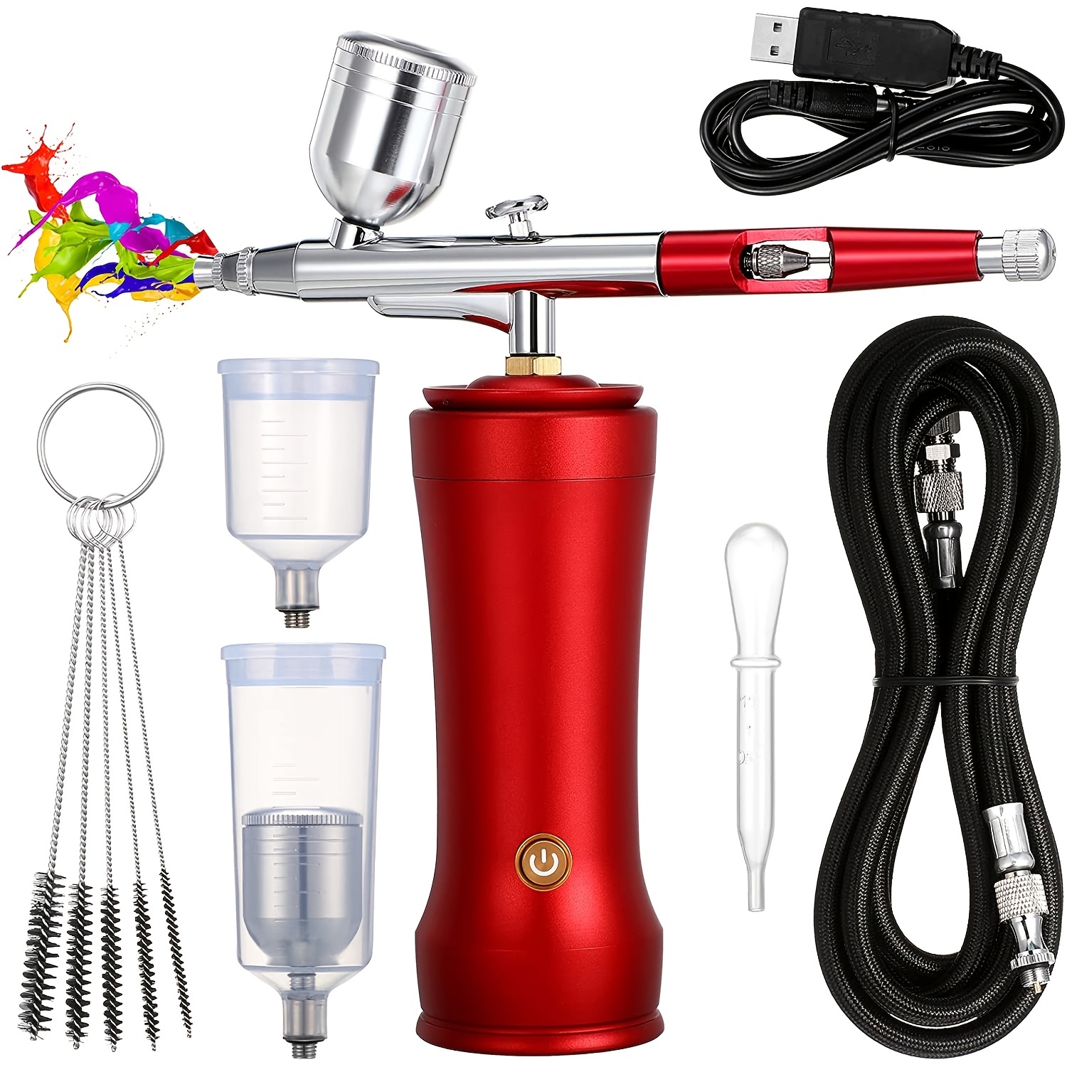 Dual Battery Airbrush Set With A Backup Battery That Can Be - Temu
