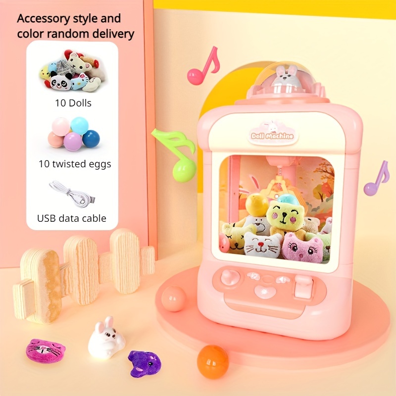 Bring Home The Fun: Mini Claw Machine Clip Doll Perfect Gift - Temu