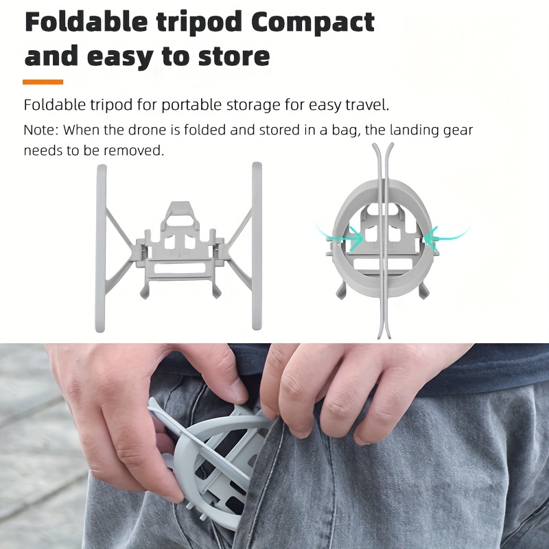 Foldable Spider Landing Gear For Dji Mini 4 Pro Drone - Temu