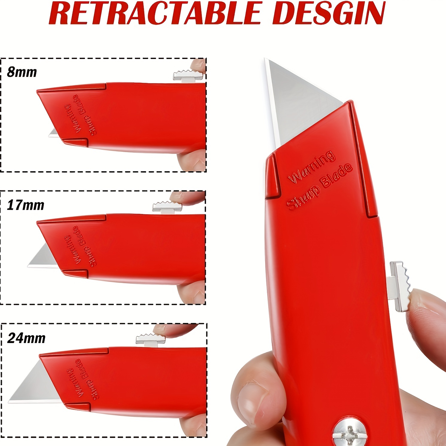 Box Cutter Retractable Heavy Duty Retractable Razor Knife - Temu