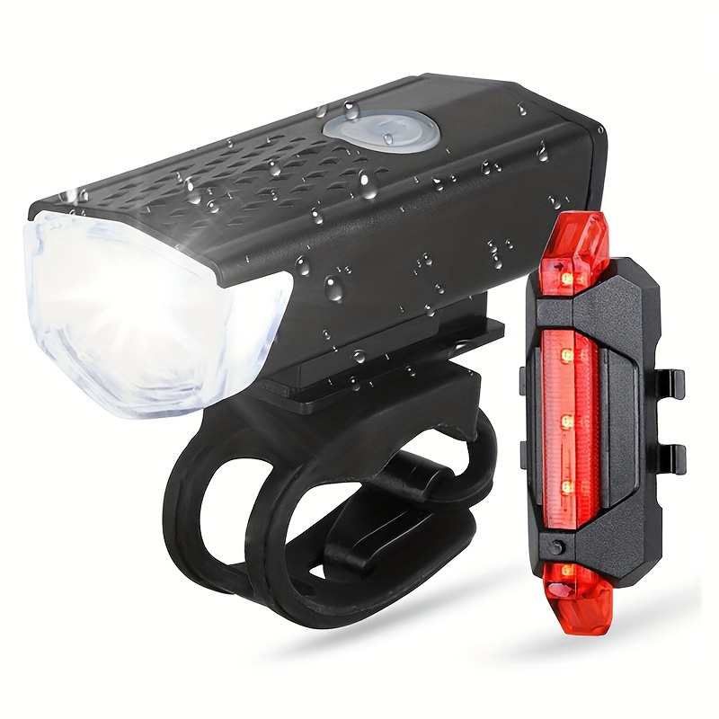 Luz delantera para bicicleta led luces recargable soporte y carga celular  Mejor