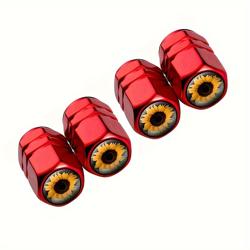 Sunflower Tire Valve Stem Car Tire With Gauge Valve - Temu