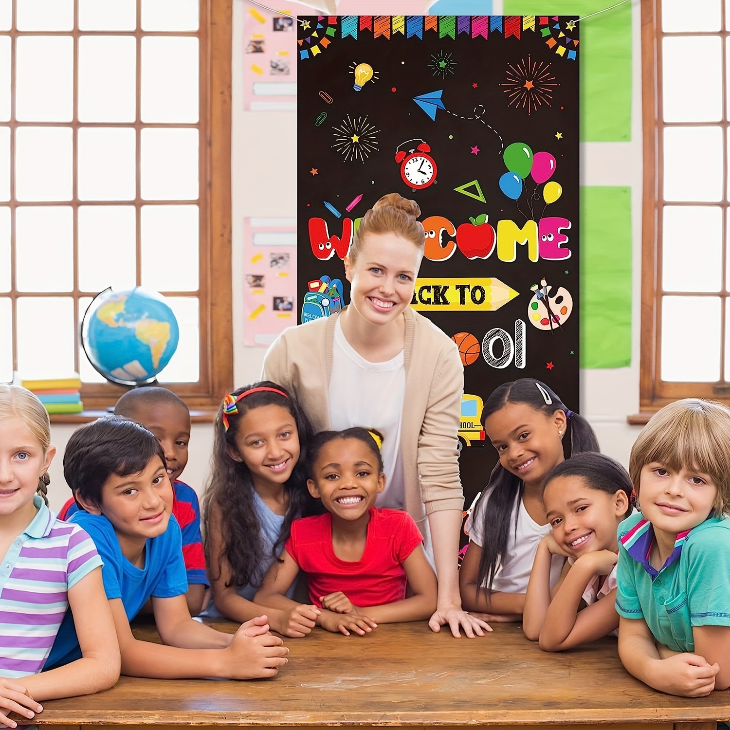 1pc Bentornato A Scuola Decorazione Copertura Porta Primo - Temu Switzerland