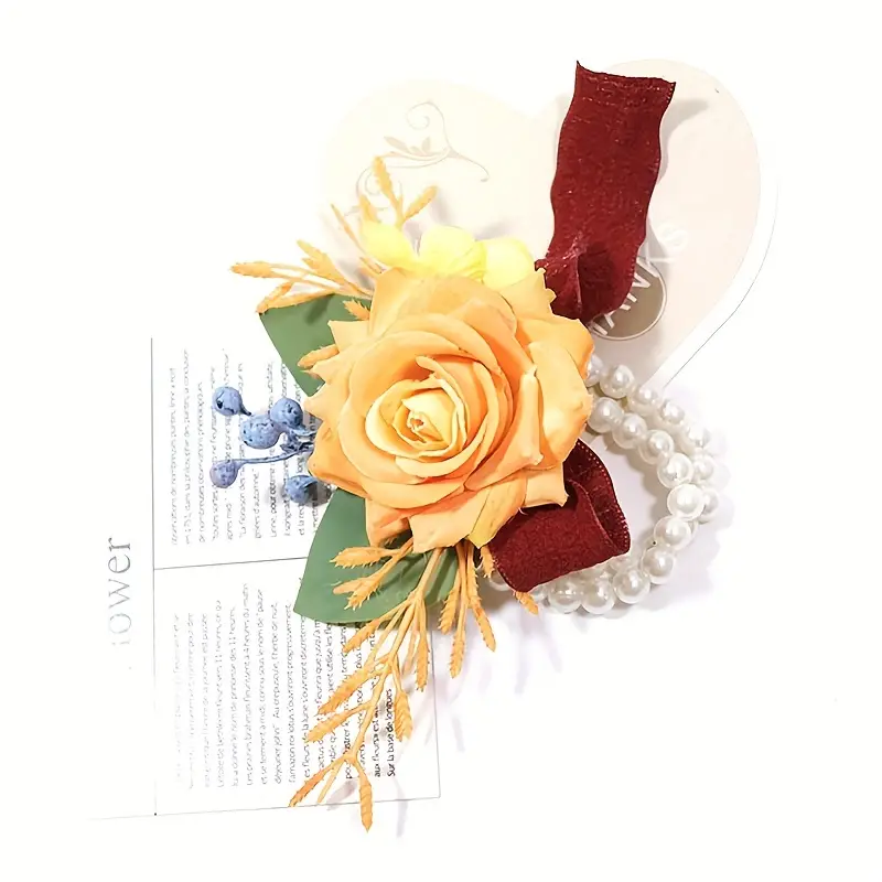 Burnt Corsage Or Boutonniere Prom Artificial - Temu