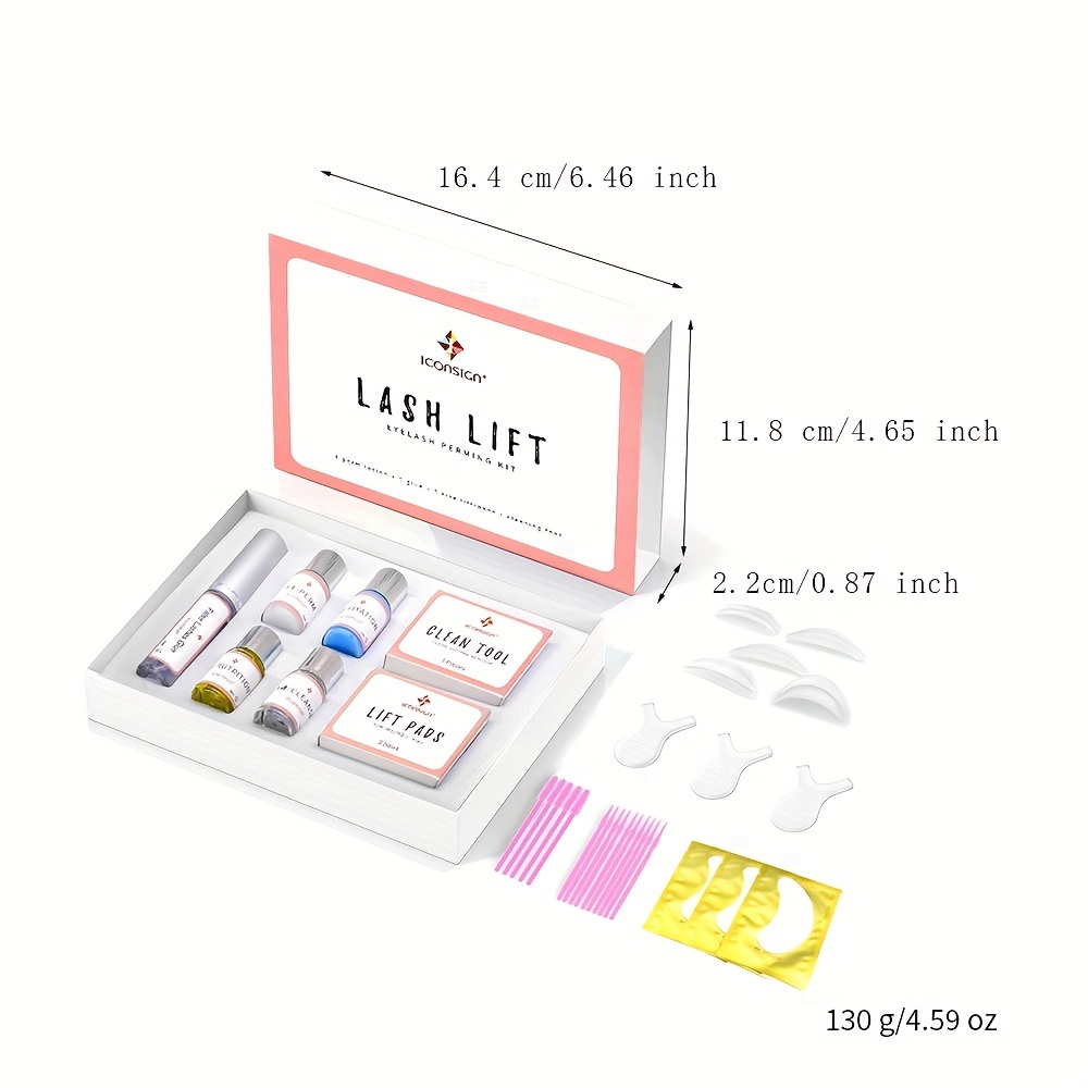 Lash Lifting Kit with Keratin Curling Lashes and Primer