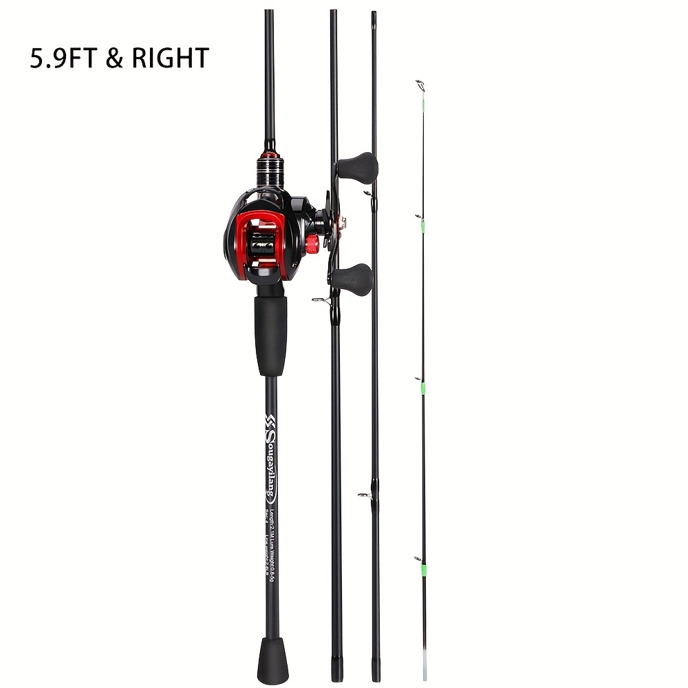 Sougayilang Fishing Rod Reel Full Kit 1.8m / 4 Sections - Temu