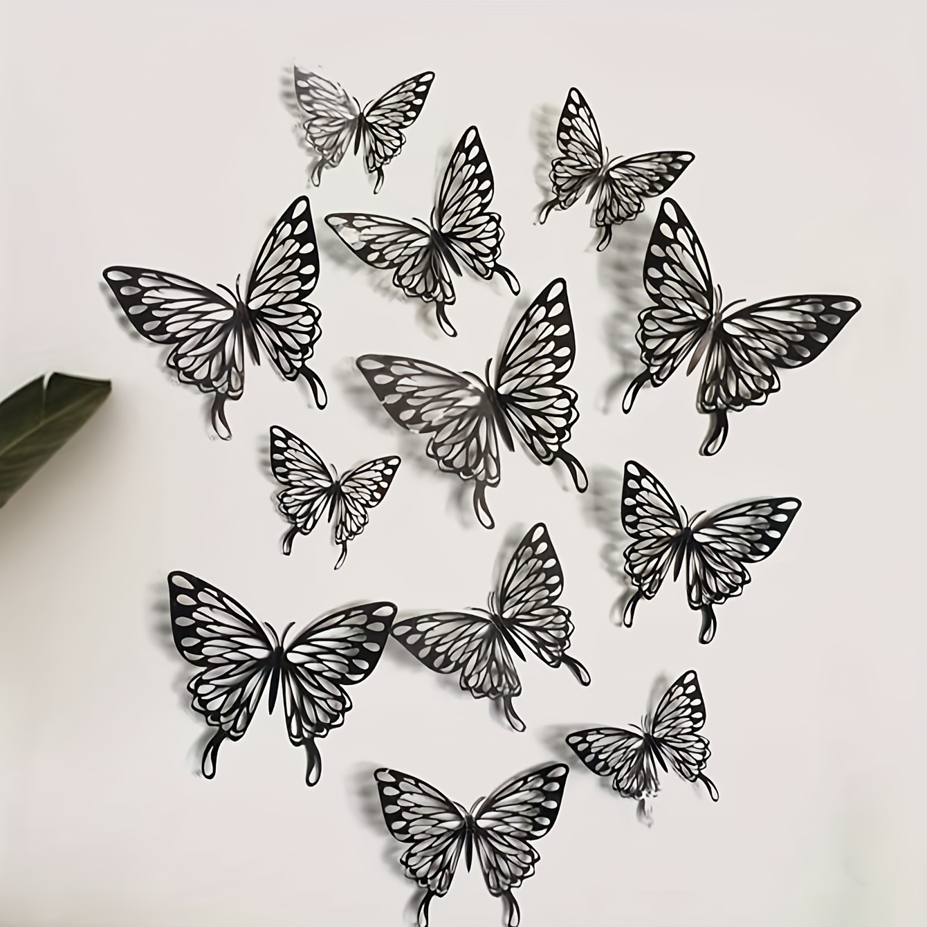 3d Three dimensional Pearlescent Paper Hollow Butterfly Wall - Temu