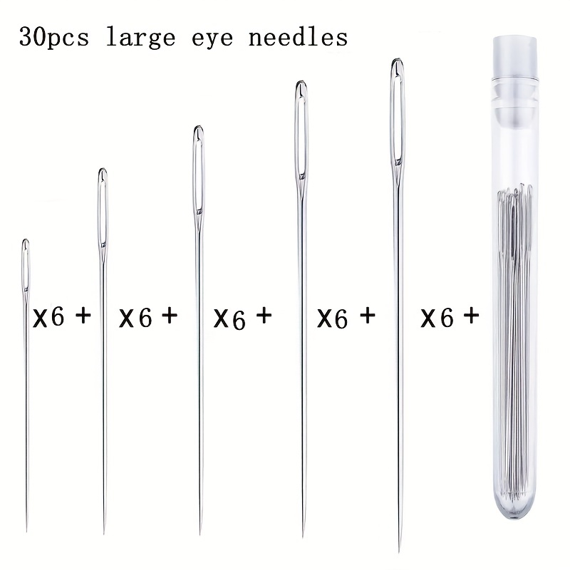 Large Eye Needles Sewing Needles Large Eye Hand Sewing - Temu