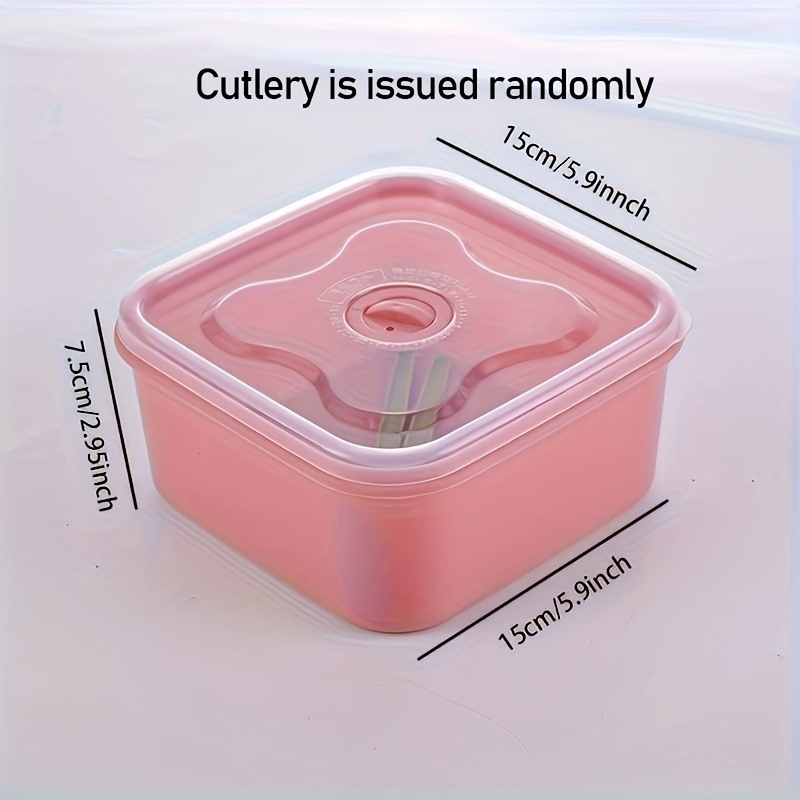 Korean-style Portable Lunch Box, Lunch Box, Sealed Microwave Oven Heating  Box With Soup Spoon, Bento Box, Leakproof Food Container, For Teenagers And  Workers At School,canteen, Back School, For Camping And Picnic, Home