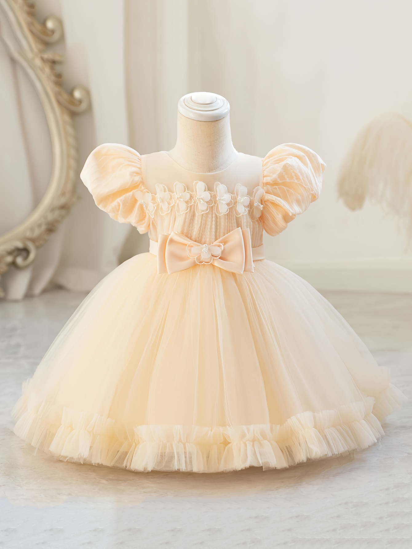 Vestido de bebé tutú rosa brillante, vestido de niña de flores, vestido de  primer cumpleaños, vestido de bebé de cumpleaños, vestido de bebé corto  hinchado, vestido de novia para bebés 