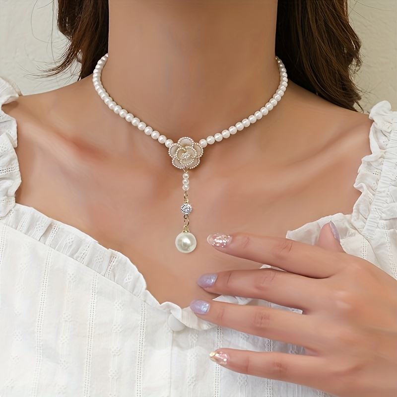 Cute pearl sale necklace