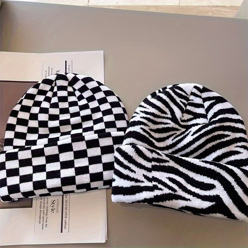 Zebra Beanie by Supervek, Streetwear for Men and Women