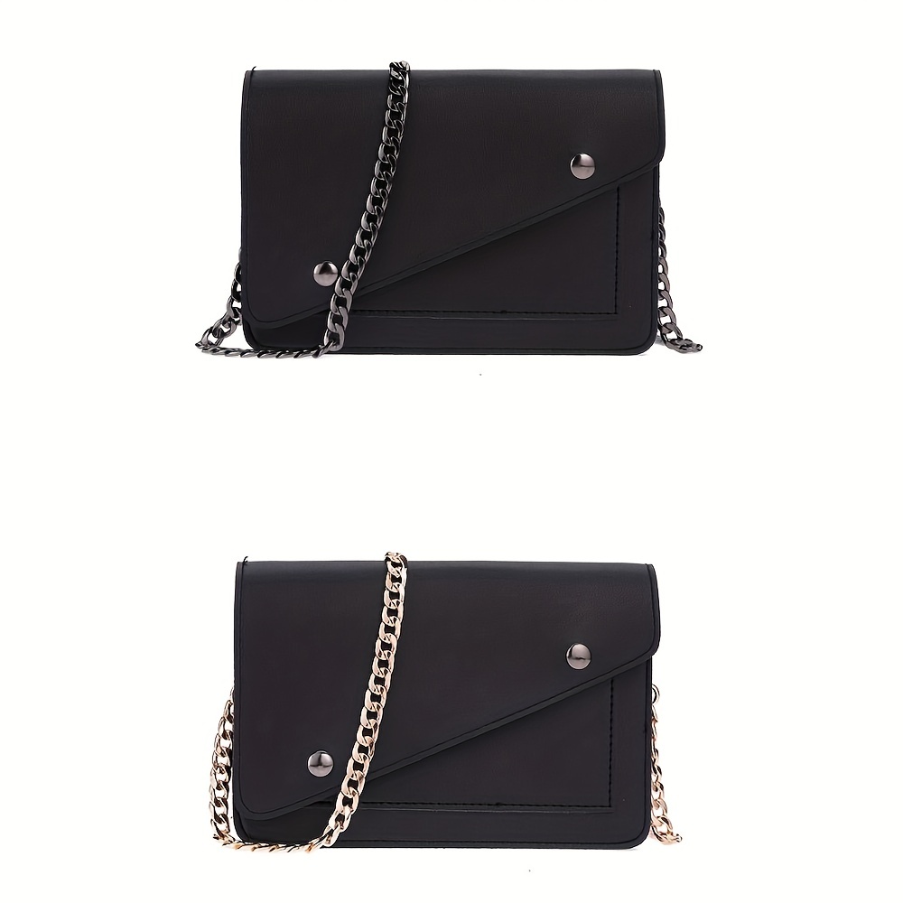 Bag Chain Strap, Metal Chain And Leather Shoulder Strap For Crossbody Bag,  Clutch Bag Accessory