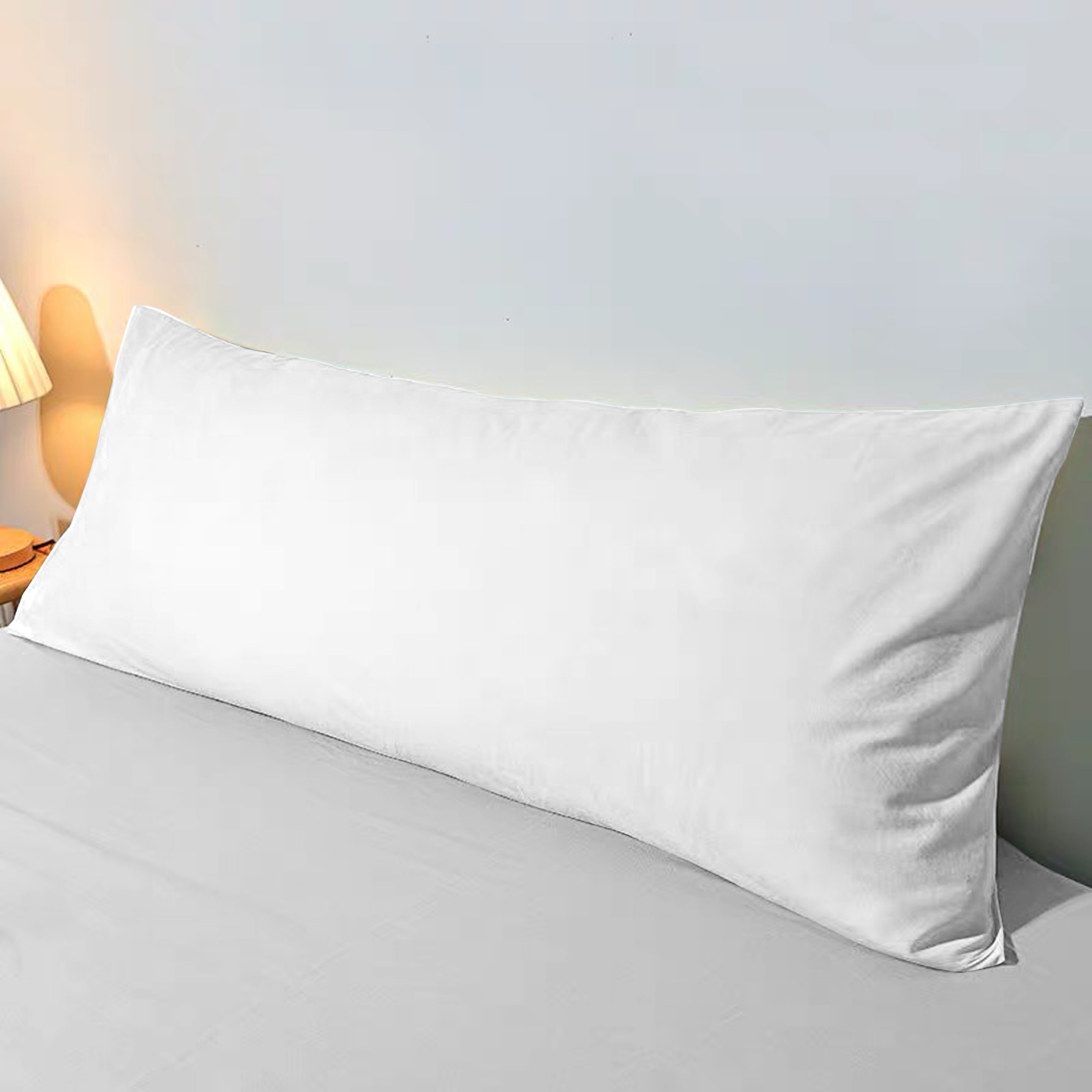 1pc plain brushed long pillowcase without pillow core soft breathable     envelope pillow protector for bedroom sofa home decor details 13